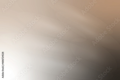Abstract light beige gradient background. Minimalistic tan - beige gradient with light highlights. Beige soft gradient with light highlights. Vector illustration.