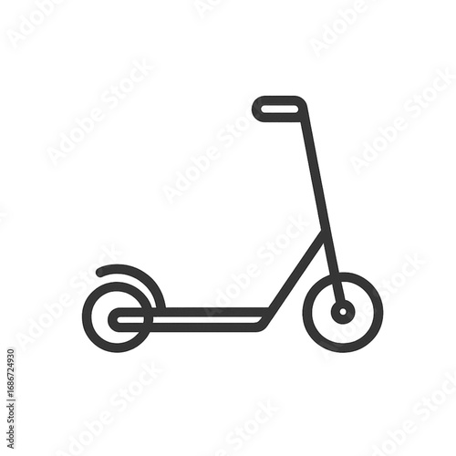 Eco transportation Scooter icon transparent background  