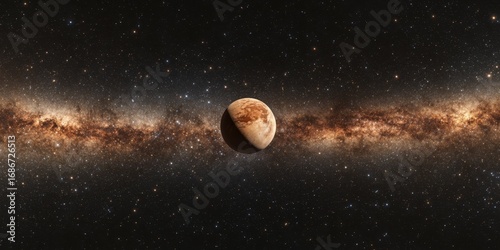 Equirectangular photo of deep space, stars and nebulae, seamless HDRI texture, seamless panorama, seamless background, seamless pattern, seamless image, seamless wallpaper