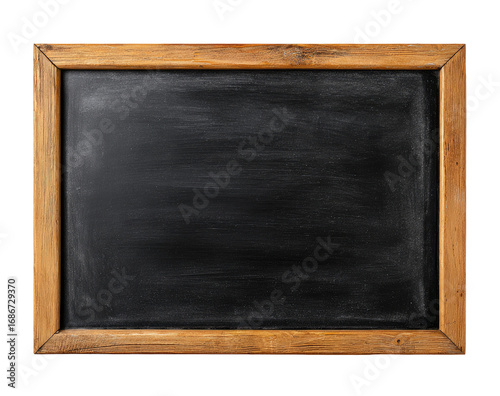 Empty vintage wooden-framed chalkboard (2)