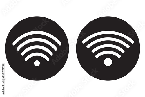 Free wifi zone icon set. Wireless sign design template, Network signs, Wireless connection icon. free wifi design,