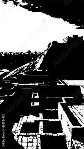 Ancient Steps Leading to a Fortress
