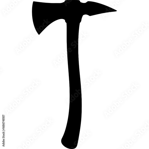 Black tomahawk vector silhouette