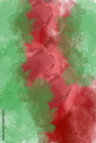 Christmas abstract background with watercolor texture
