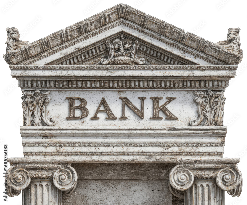 Fototapeta premium Ornate bank entrance