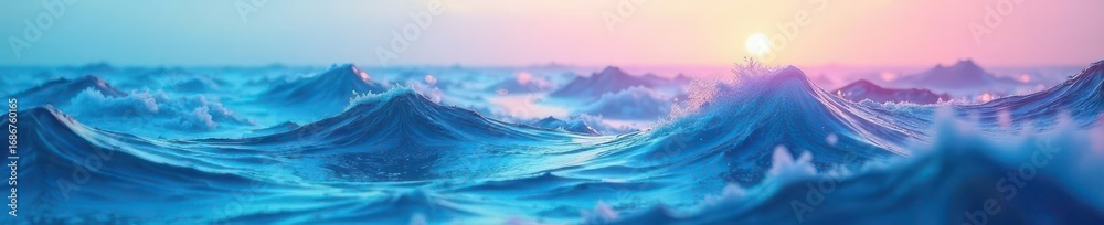 Fototapeta premium Subtle, undulating lines resembling a gentle sea breeze , soft, abstract, wavy