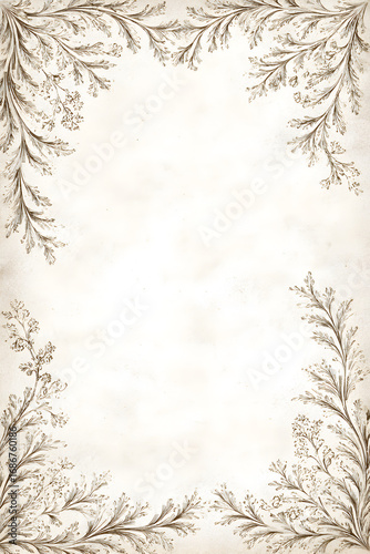 Vintage Christmas Journal Page – Winter Glow — Antique Finish #250