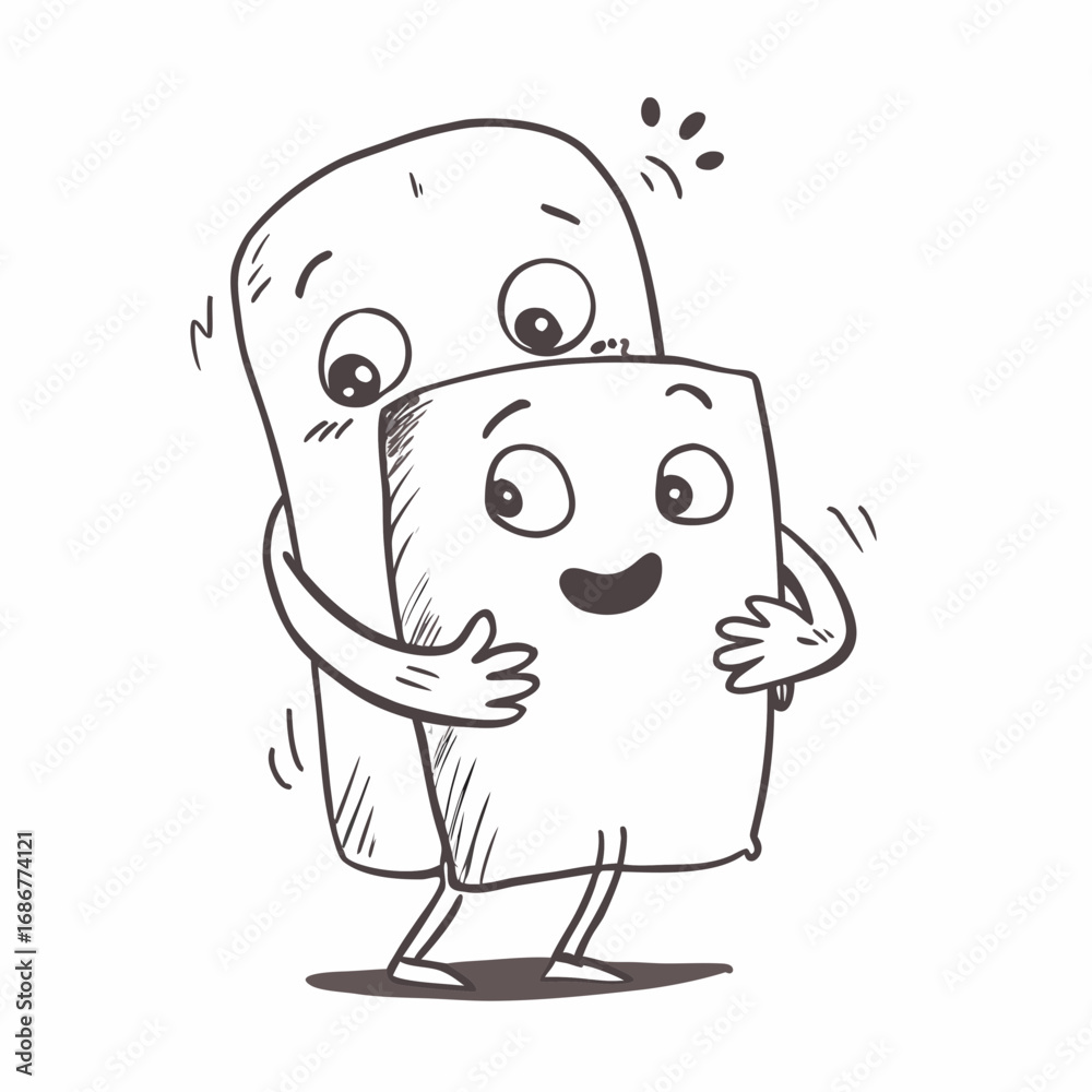 Obraz premium Embracing Friends