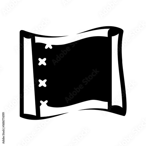 Antique Blank Scroll Vector Illustration for Ancient Maps or Creative Designs