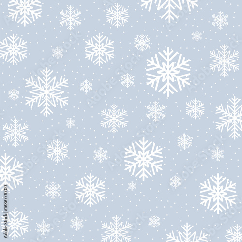 Christmas background with snowflake pattern design 