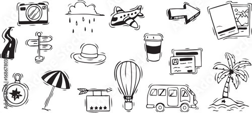 Cooking Tools Kitchen Icons Set – Utensils, Chef, Spoon, Whisk, Pan, Bake, Food, Dish, Cuisine, Restaurant, Kitchenware, Cookware, Culinary, Recipe, Meal, Tasty, Domestic, Kitchen Icon, Vector