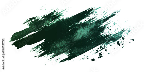 Ink splashes stencil very detailed collection. High quality manually traced. Retro grunge banners set	