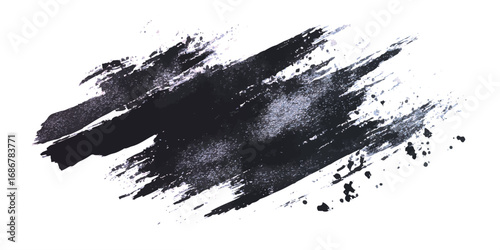 Ink splashes stencil very detailed collection. High quality manually traced. Retro grunge banners set	