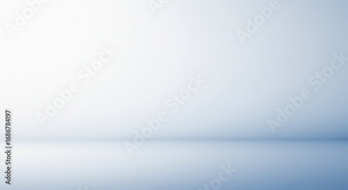 柔らかな青色背景 穏やか光で輝く空虚な空間. AI Generated