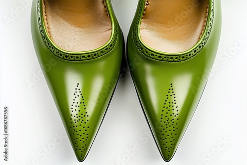 Stylish Green Pointed Toe Heels Suitable for Formal and Casual Occasions