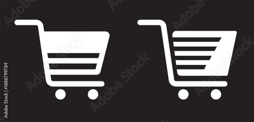 Shopping cart icon set. Internet shop buy symbol. Empty shopping cart symbol, shop and sale, vector.Shopping cart icons set. Internet shop buy symbol.Shopping cart icons set. Internet shop buy symbol 