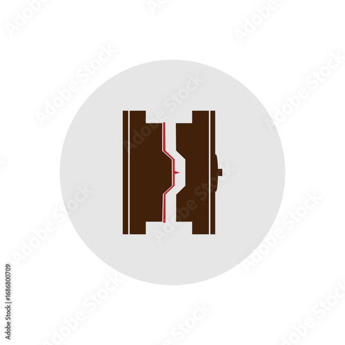 molding icon vectors symbol design