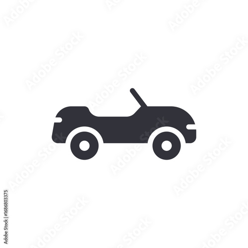 Convertible Vehicle Illustration In Modern Style Auto Motoring Recreation Lifestyle