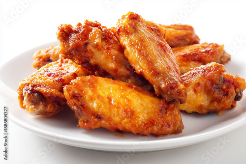 Buffalo wings on a plate