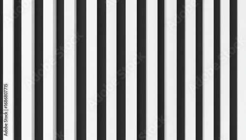 Black and white vertical stripes create classic seamless pattern