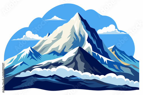 mountain landscape vector