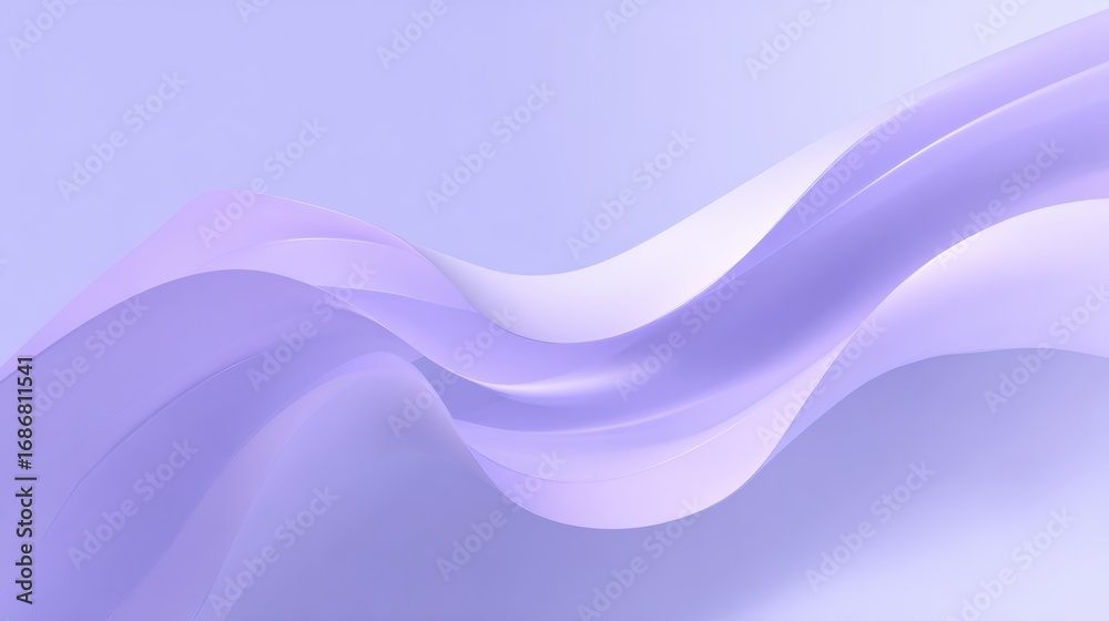 Fototapeta premium A smooth purple wave design that creates a sense of calm and elegance, perfect for backgrounds or creative projects.