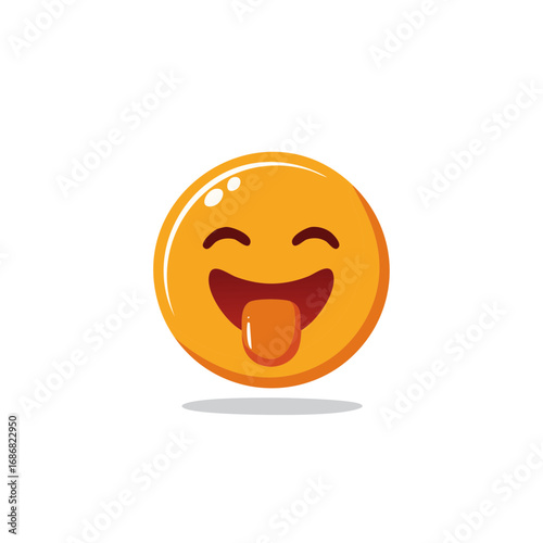 Emoji with Tongue Out Illustrative