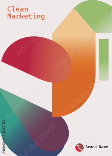 Clean Marketing Geometric Abstract for Business