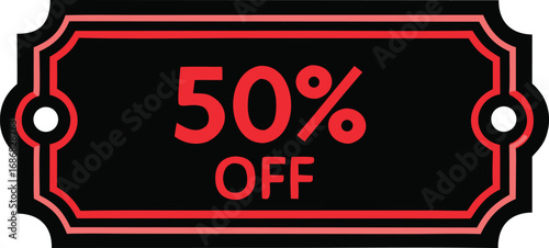 Black Friday discount tag isolated. Vector price and offer tag isolated on transparent background