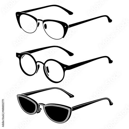 Collection of Eyewear Silhouettes eyeglasses sunglasses