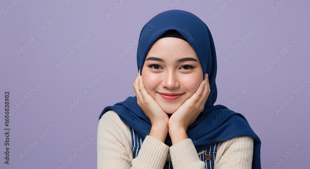 Beautiful Smiling Muslim Woman in Hijab Portrait Beautiful Smiling Muslim Woman in Hijab Portrait