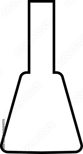 Nail polish bottle icon in black silhouette and line outline style, beauty cosmetic container group, minimal vector collection for manicure, pedicure, and salon design