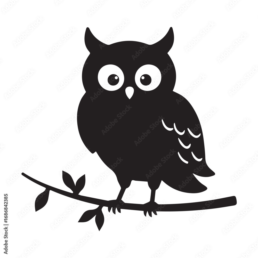 Fototapeta premium owl on tree