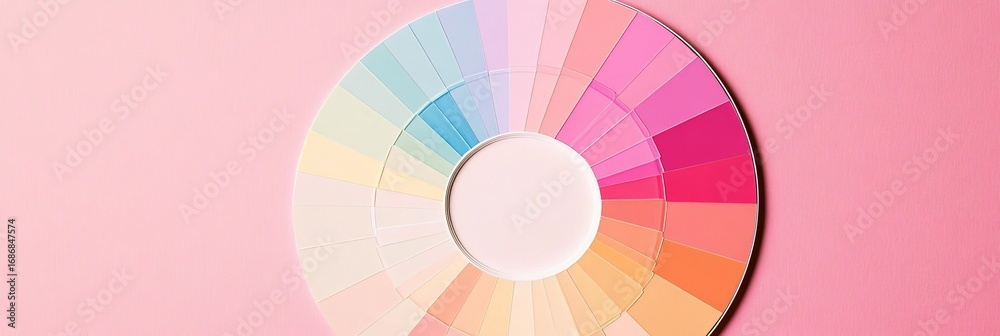 Fototapeta premium Creative Pastel Colors Scheme for Artistic Projects and Shades Palette Harmony for Art