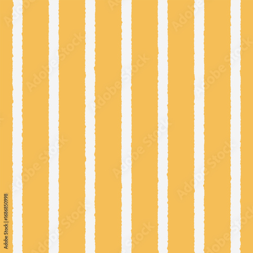 Seamless rough stripe pattern with soft light lines on a vivid yellow background. A textured vector ideal for abstract designs, modern wallpapers, prints, and digital layouts.