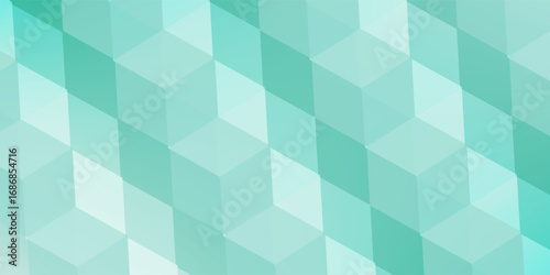 Mint green hexagon pattern background looks like honeycomb vector illustration modern graphic lighting effect.