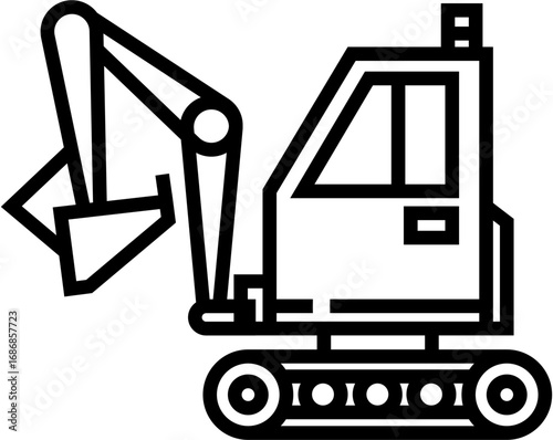forklift truck silhouette