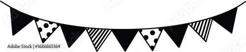black and white background 가랜드