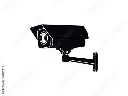 security camera isolated on white background