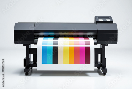 Large format printers using digital technology, using CMYK ink, sublimation printers.
