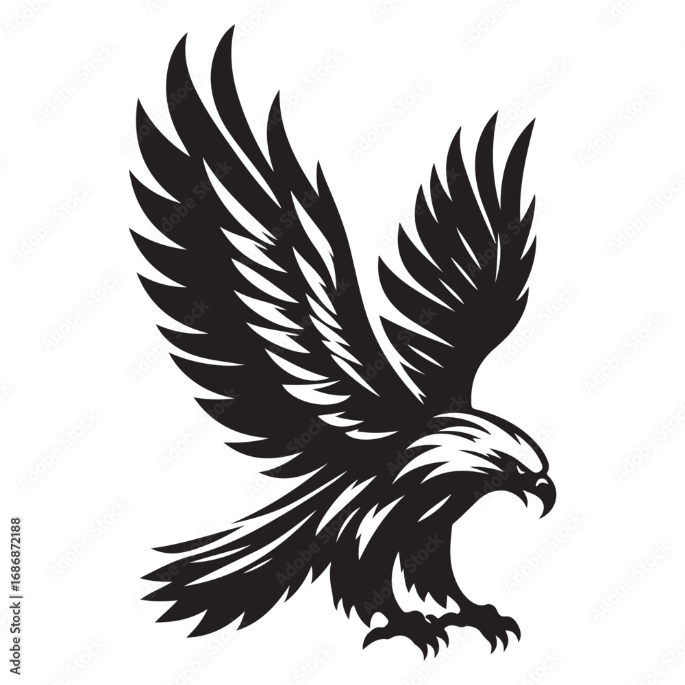 Obraz premium Eagle Silhouettes