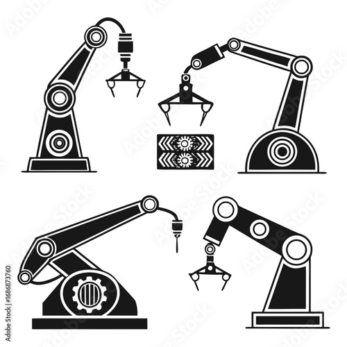 Robotic arms industrial automation technology machine
