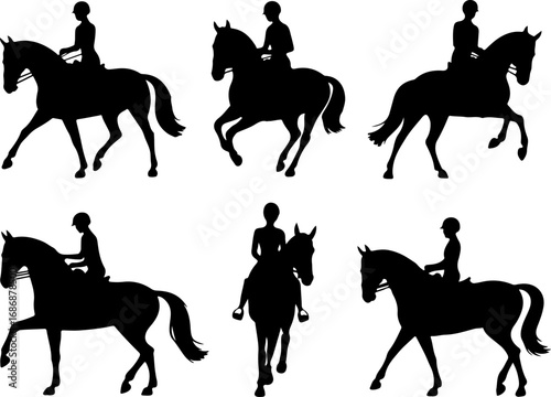 Horse Breeds Silhouette Collection" Vector Bundle