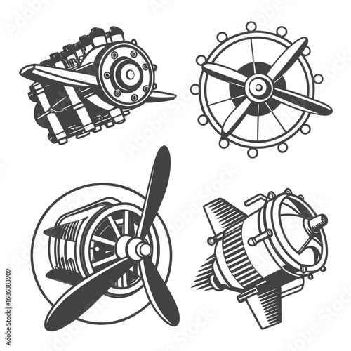 Aircraft engine propeller jet propulsion jet engine
