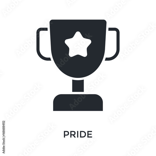 Pride Icon Glyph Style. Vector Illustration For Graphic Design