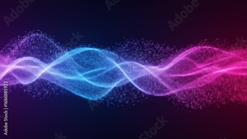 Abstract vibrant particle swirls design