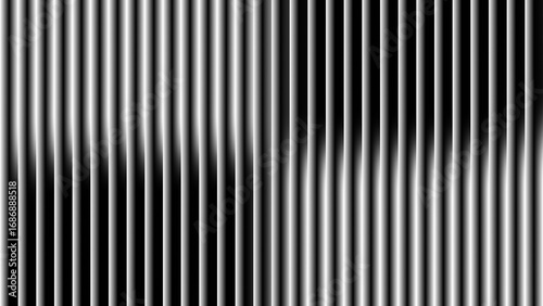 Abstract Background glass effect Monochrome Vertical Wave Digital Art