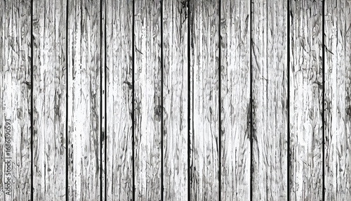 Black and white wooden texture background. Distressed Rough Wood Surface Pattern. Cracked wood texture.