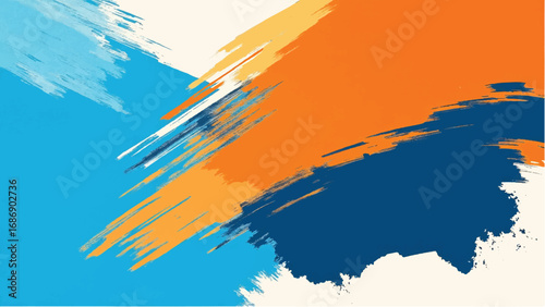 Abstract Multicolor Paint Texture Background. Multicolor Paint Stroke Abstract Pattern. Colorful Background.
