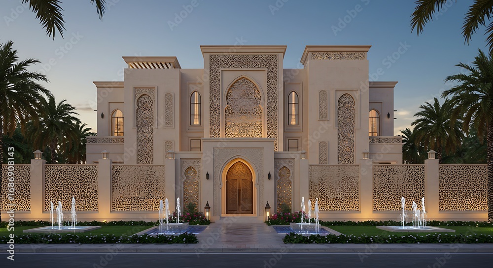 Obraz premium Elegant arabian style mansion